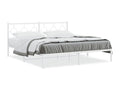 Bed Base, Metal, White, 183 x 213