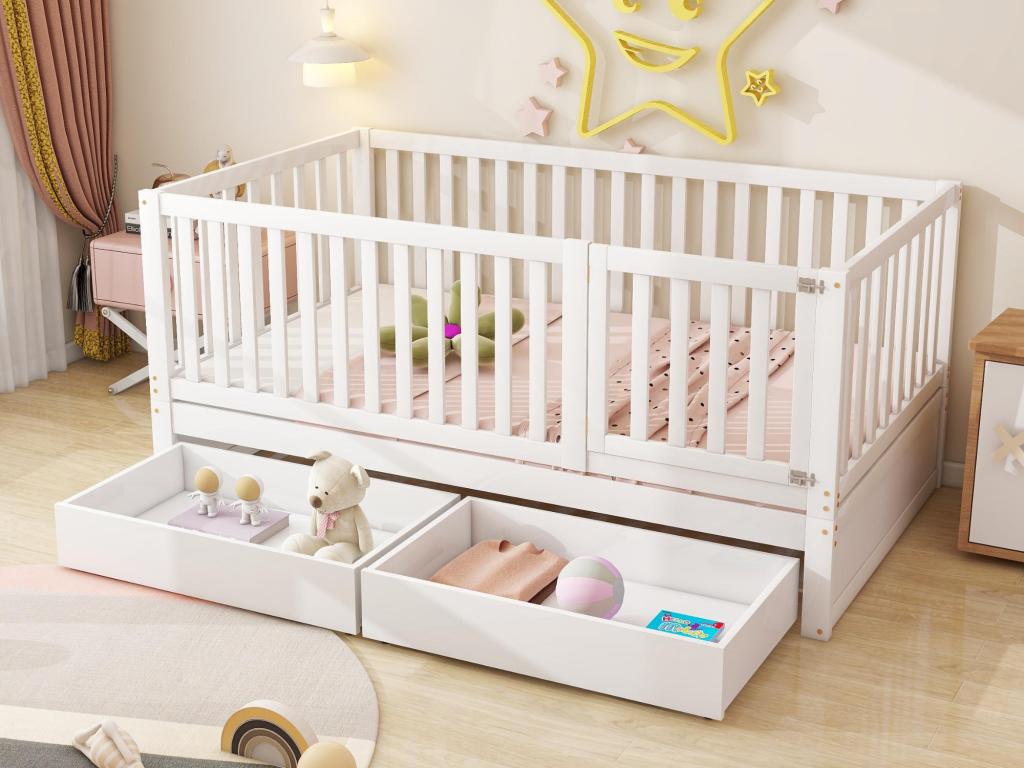 Mattress, Wood, White, 90 x 200 cm