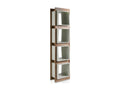 Contemporary shelf in walnut and lacquered wood, Meublita - Meublita Color