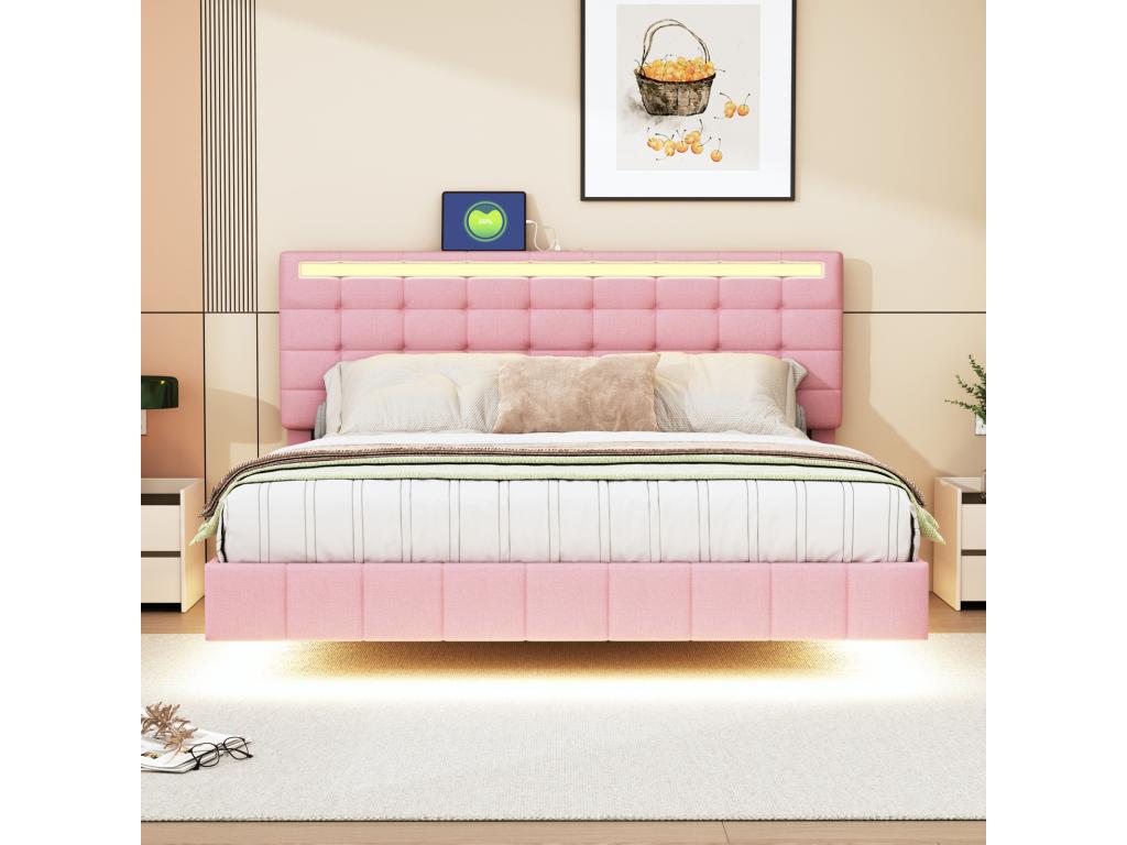 Mattress, Pink, 160 x 200 cm
