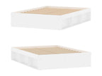 Mattress, Wood, White, 135 x 190 cm