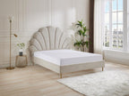 Mattress, Fabric, Beige, 140 x 190 cm