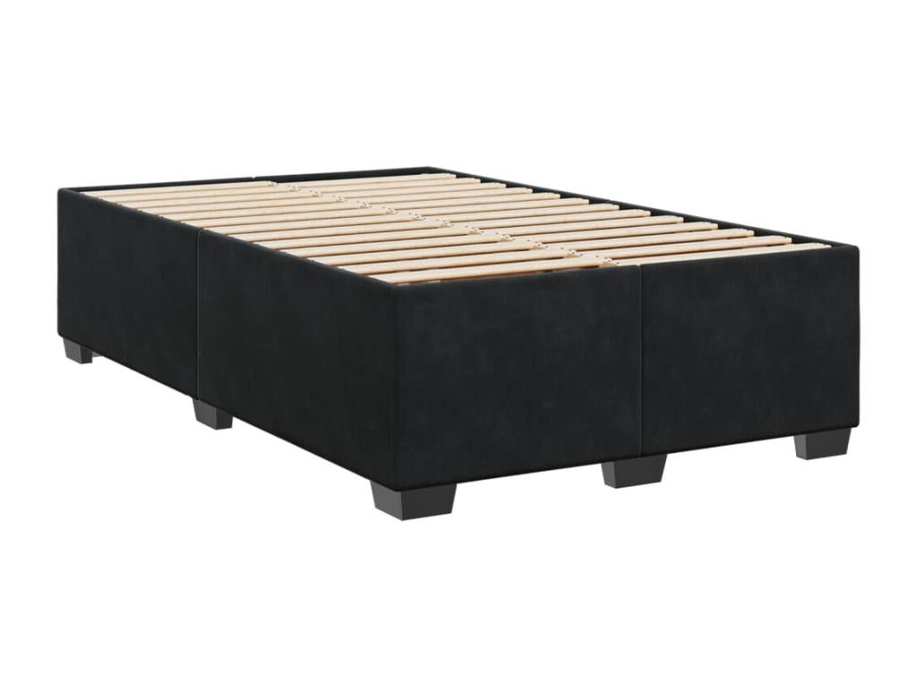 Mattress, Velvet, Black, 120 x 190 cm