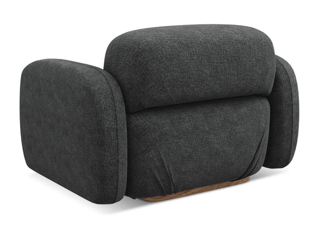 Armchair, Fabric Upholstery, Gris Anthracite
