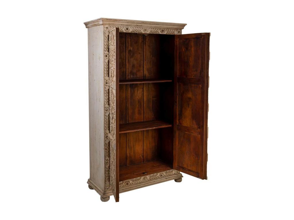Wardrobe, Wood, Brown, 102 x 44 x 183