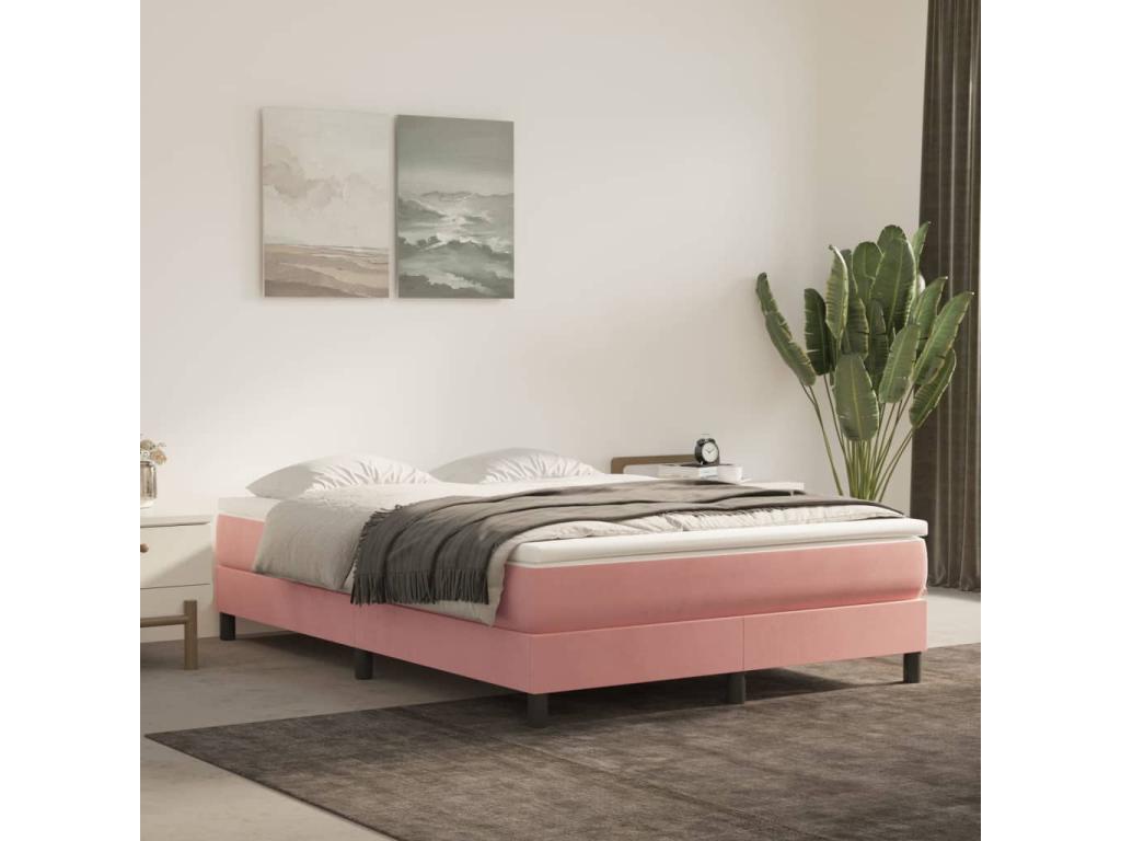 Mattress, Velvet, Pink, 140 x 190 cm