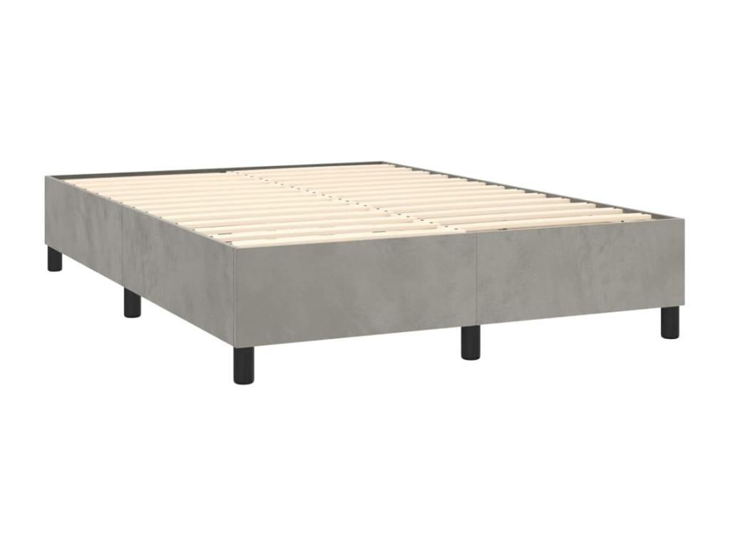 Mattress, Velvet, Gray, 140 x 190 cm