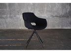 Armchair, Velvet Upholstery, Black