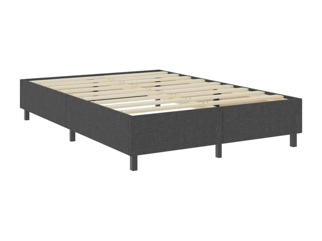 Bed Base, Fabric, Gray, 160 x 200 cm
