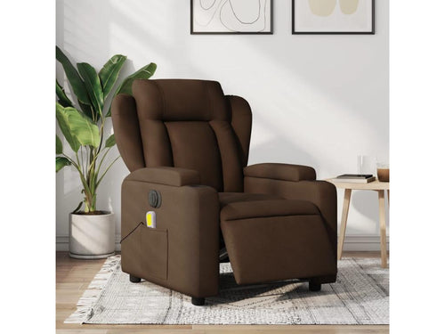 Armchair, Fabric Upholstery, Brown