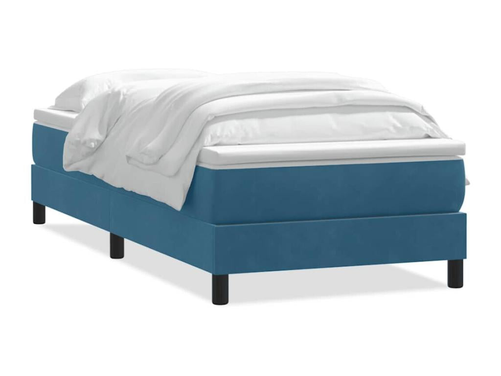 Mattress, Velvet, Blue, 80 x 220 cm