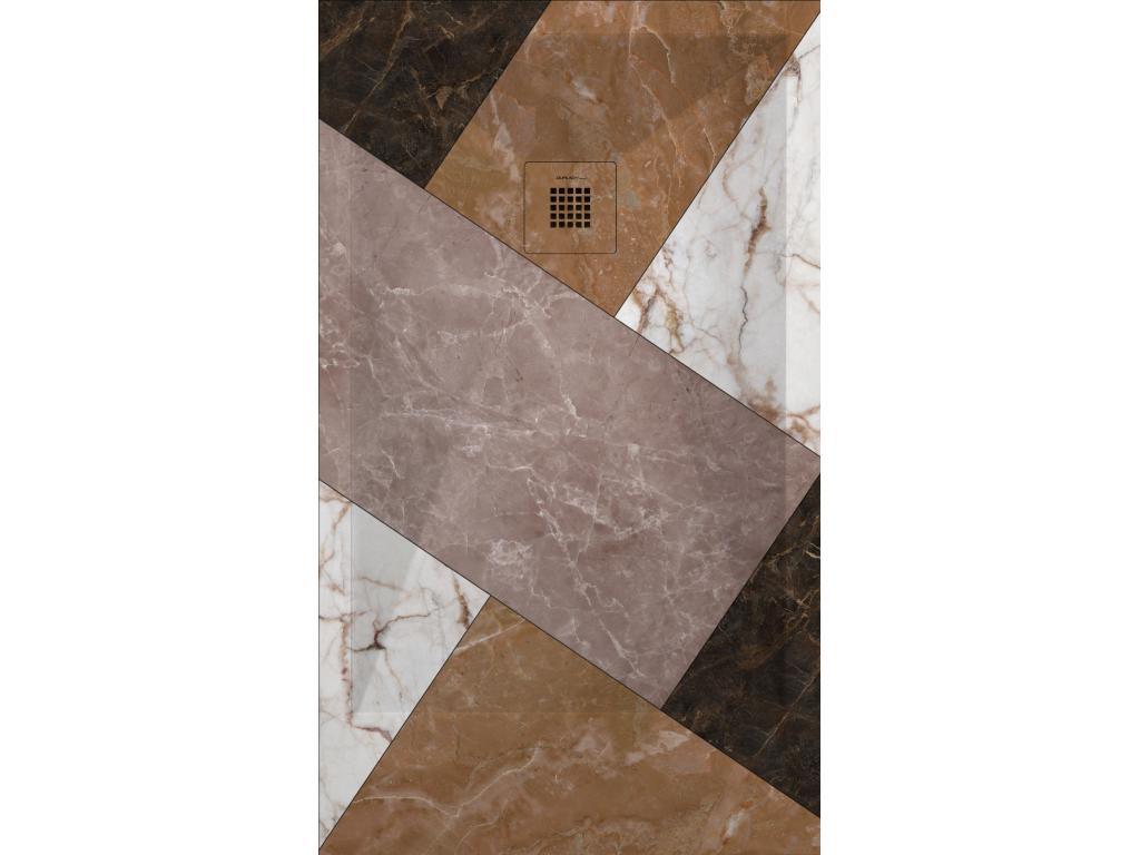 Shower Tray, Resin, Multicolore, 70 x 70 cm