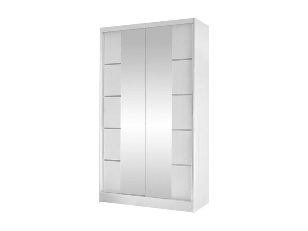 Wardrobe, Wood, White, 200 x 100 x 58 cm