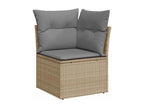 Patio Furniture Set, with Cushions, 7-Piece, Woven Resin (Wicker-Style), Beige