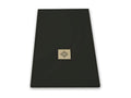 Shower Tray, Resin, Black, 90 x 110 cm