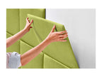 Headboard, Fabric Upholstery, Green
