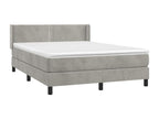Mattress, Velvet, Gray, 140 x 190 cm