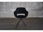 Armchair, Velvet Upholstery, Black