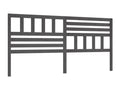 Headboard, Wood, Gray, 180 x 200 cm