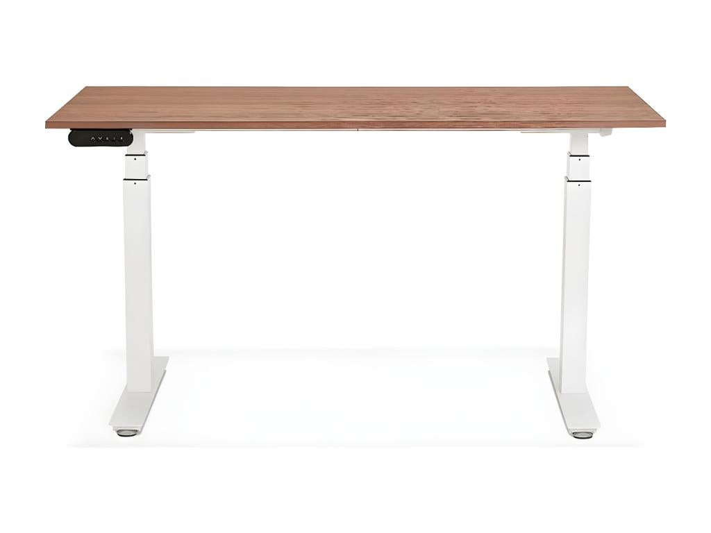 140cm Electric Adjustable Designer Desk in Walnut