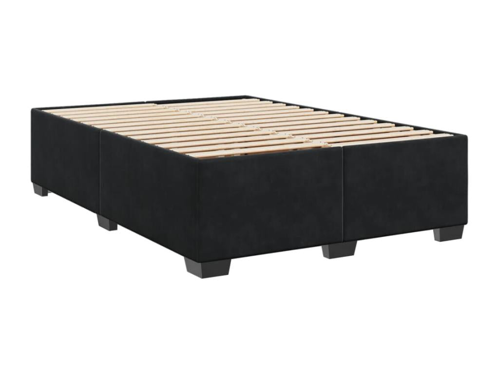 Mattress, Velvet, Black, 140 x 190 cm