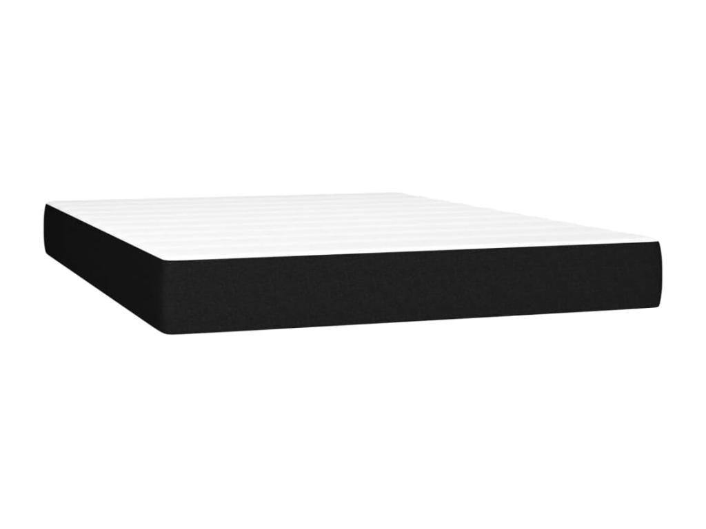 Mattress, Fabric, Black, 140 x 190 cm