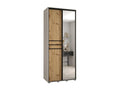 Wardrobe, Wood, Blanc/Marron/Noir