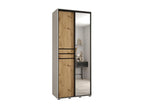 Wardrobe, Wood, Blanc/Marron/Noir