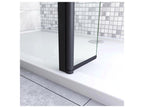 Shower Item, Glass, Black, 40 x 200 cm