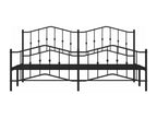 Bed Base, Metal, Black, 193 x 203