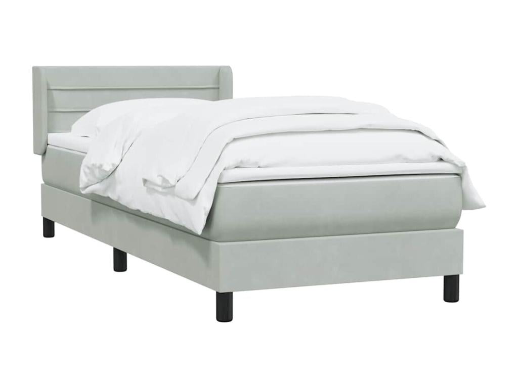 Mattress, Velvet, Gray, 90 x 210 cm