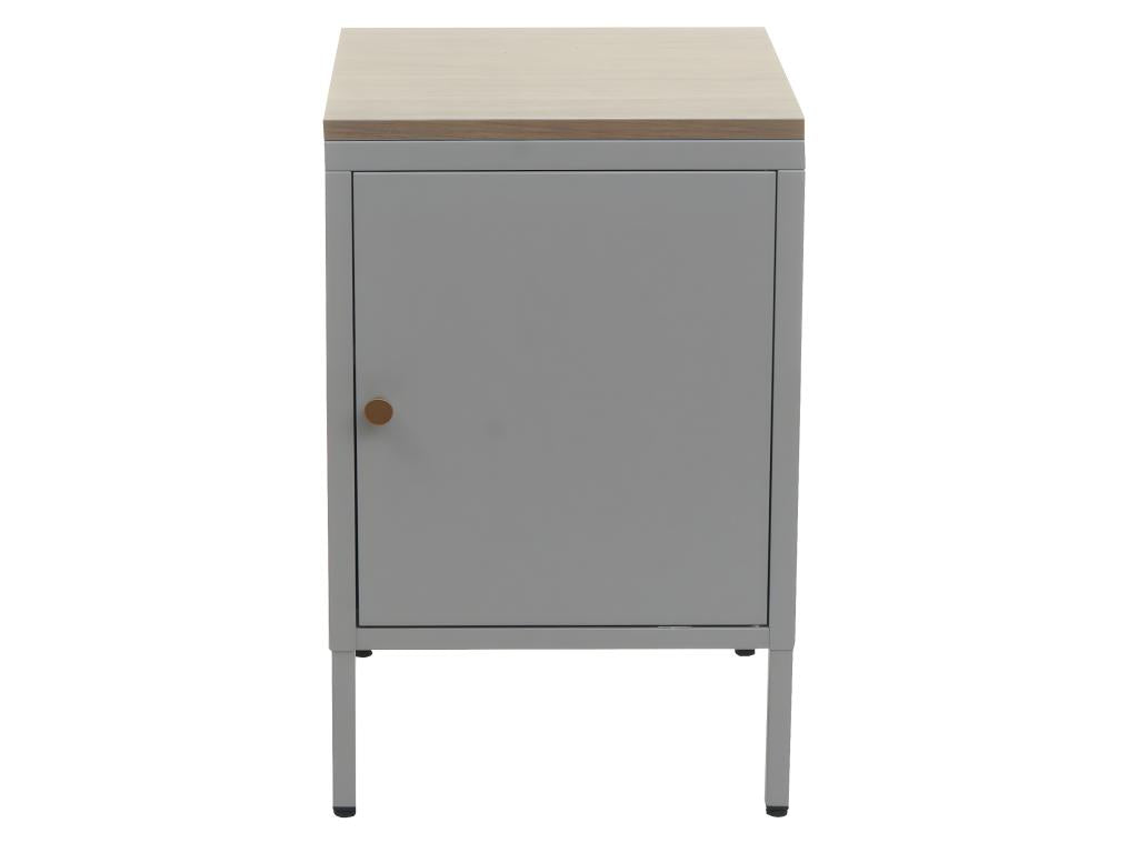 Dresser, Metal, Gray, 63 x 40 x 40 cm