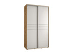 Wardrobe, Wood, Argenté/Blanc/Marron