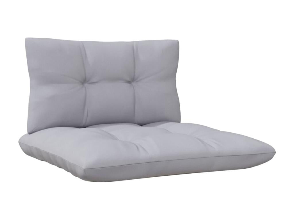 Patio Furniture Set, with Cushions, 5-Piece, Wood, Gray