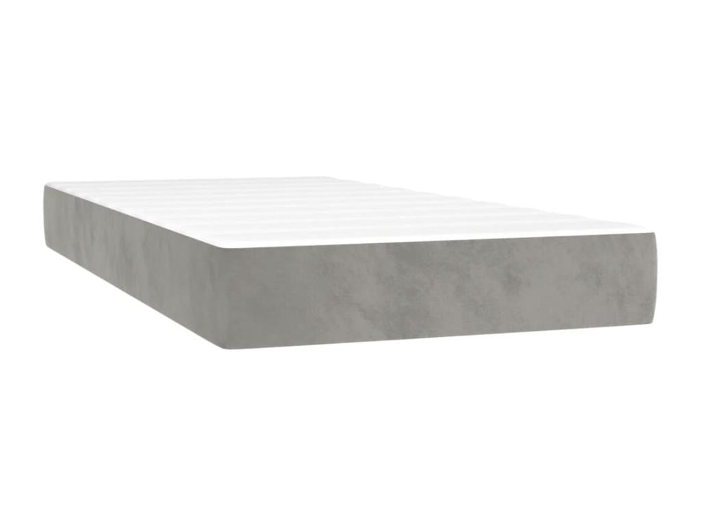 Mattress, Velvet, Gray, 100 x 200 cm