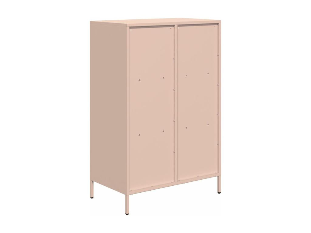Sideboard, Metal, Pink, 68 x 39 x 103 cm