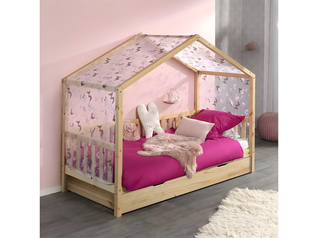 Mattress, Wood, Naturel Clair, 90 x 200 cm