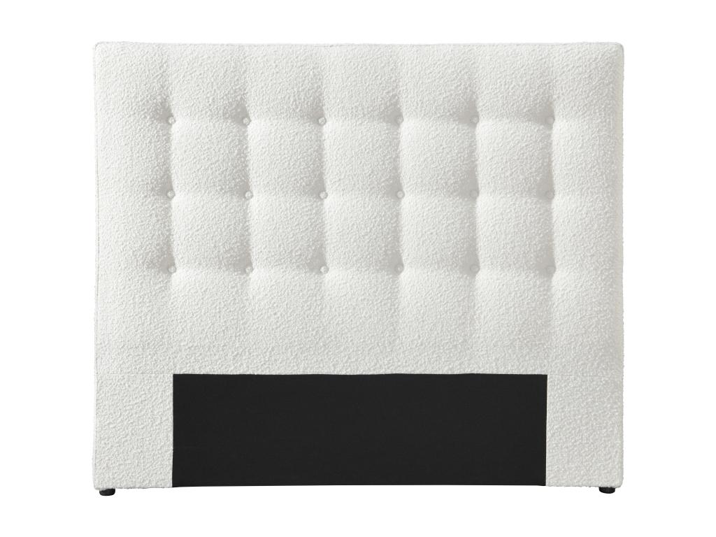 Headboard, Fabric Upholstery, White, 140 x 190 cm