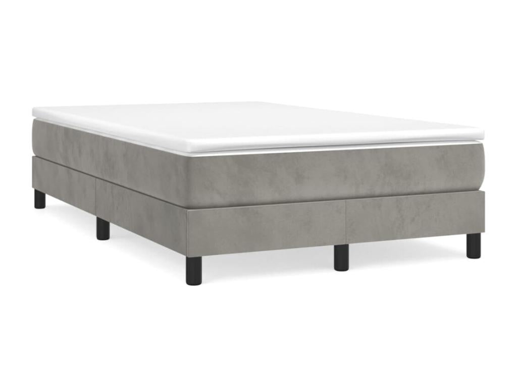 Mattress, Velvet, Gray, 120 x 200 cm