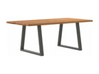 Dining Table, Wood, Brown, 200 x 100 x 74 cm