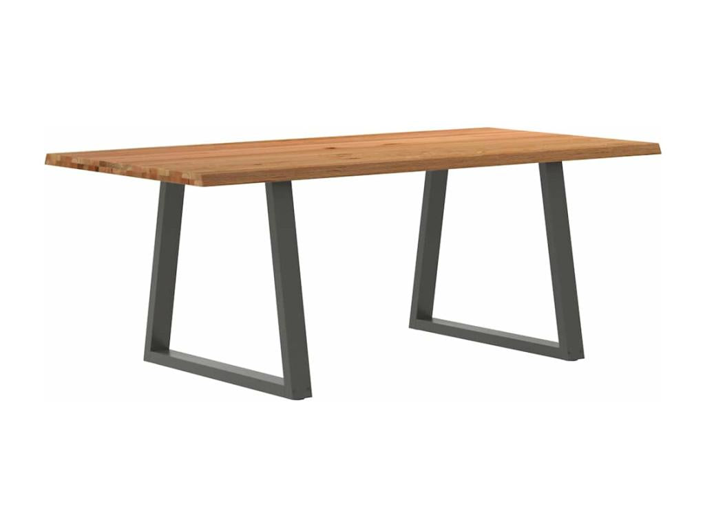 Dining Table, Wood, Brown, 200 x 100 x 74 cm