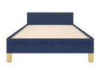 Bed Base, Fabric, Blue, 90 x 190 cm