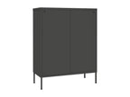 Wardrobe, Metal, Gris Anthracite, 80 x 35 x 101 cm