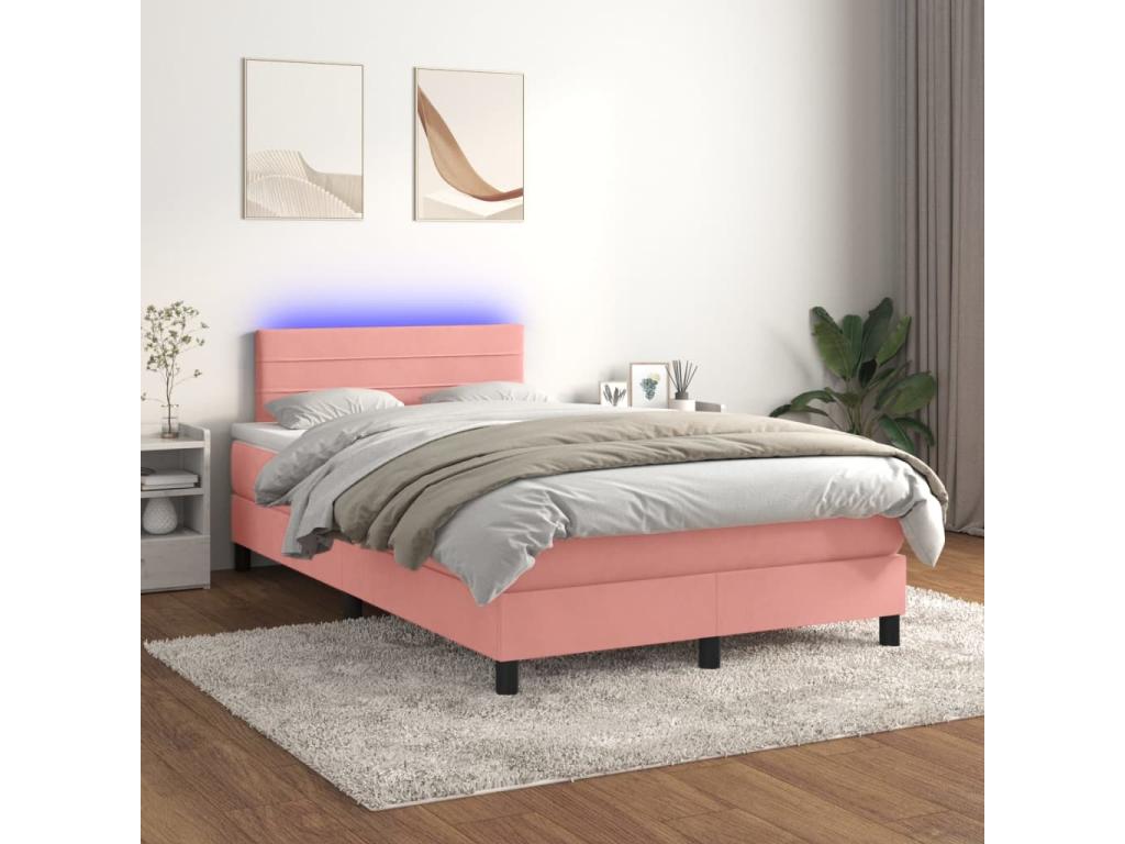 Mattress, Velvet, Pink, 120 x 200 cm
