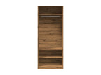 Handcrafted oak wardrobe, 80x50x200 cm, engineered wood