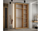 Wardrobe, Wood, Argenté/Marron