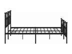 Bed Base, Metal, Black, 183 x 213