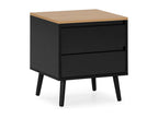 Nightstand, Wood, Black