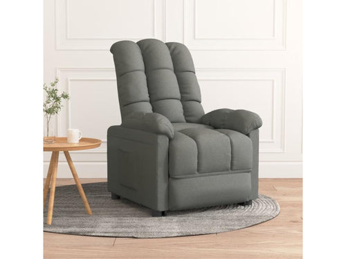 Armchair, Fabric Upholstery, Gray
