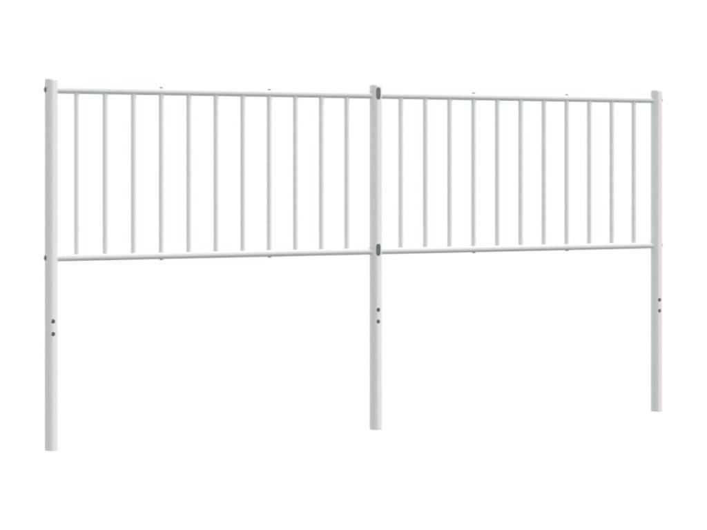 Headboard, Metal, White, 180 x 200 cm